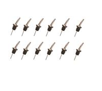 Piazza Metal Pour Cocktail - Bouchon Verseur Spillstop professionnel pour Barman - Idéal aussi comme distributeur d'huile, en acier inoxydable - Lot de 12 pièces