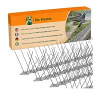 Pic anti pigeon 3 mètres | repulsif pique anti pigeons pour balcon et exterieur | pics effaroucheur répulsif contre oiseaux corbeau hirondelle protection piques repousse oiseau | repellent bird spikes