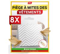 PIC Piège à Mites des Vêtements Paquet de Trois = 6 - Produit Anti Mites Textiles