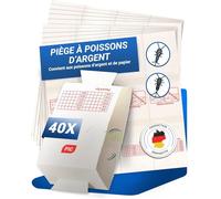 PIC Piège à Poissons d’Argent - 40 pièges adhésifs contre lépismes et poissons d’argent, alternative écologique