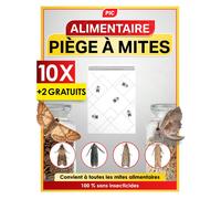 PIC Pièges à Mites Alimentaires - 12 pièges anti-mites, détecte et protège contre infestations dans cuisine et magasins