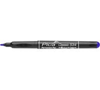 Pica 534/41 Marqueur permanent classique Couleur : bleu | Pointe moyenne 1,0 mm pour des marqueurs bien visibles | Encre permanente à base d'alcool | Résistant immédiatement à l'eau et aux taches