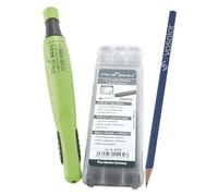 Pica Big Dry Lot de 12 crayons de charpentier avec 12 mines de rechange graphite 2B