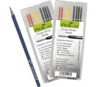Pica Dry Lot de 16 mines de rechange pour toutes les surfaces en graphite, rouge, jaune