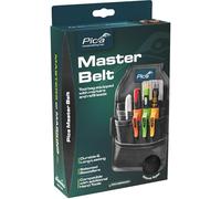 Pica Master Belt 55060 | Sac de Ceinture de qualité | Ceinture Porte-Outils pour Artisans | Contient Pica Dry 3030, Dry Mines 4020, Ink Noir, Visor Permanent 990/40, Instant-White 532