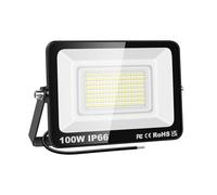 PICAA 1 Pièce 100W 10000LM Projecteur LED Extérieur,Blanc Froid 6500K | Installation facile, applique murale,IP66 Étanche, Lumières d'inondation,pour jardin, garage, patio, grange, cour,allée