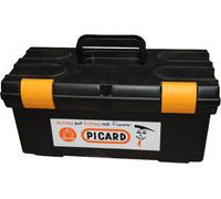 PICARD Mallette à outils 50x24x22 cm Toolbox avec insert plastique noir Coffre