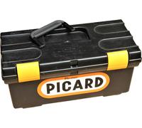 PICARD Mallette à outils 50x25x20 cm Toolbox avec insert plastique noir Caisse