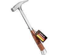 PICARD Marteau de charpentier, no. 207 XL | Marteau à latter en acier avec arrache-clou | Hammer professionnel tout acier avec poignée en cuir | Charpentier forgé