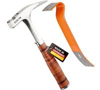 PICARD marteau de charpentier, surface lissee, no. 790 | Magnet porte-clou | Pied-de-biche BlackGiant® + Sticker | Marteau charpentier professionnel 800 g | Tout acier | Hammer | Avec arrache clou