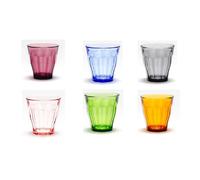 Picardie Gobelet 25 cl 6 pièces part. 9219MB06A0111 verre coloré empilable