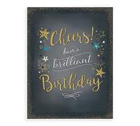 Piccadilly Carte d'anniversaire moderne pour homme 20,3 x 15,2 cm