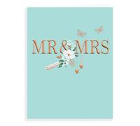 Piccadilly Greetings Avant Garde Studios Carte de mariage classique Vert 20,3 x 15,2 cm