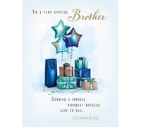 Piccadilly Greetings Carte d'anniversaire « Special Brother » - 20,3 x 15,2 cm