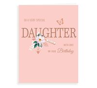 Piccadilly Greetings Group Ltd Carte d'anniversaire pour fille Avant-garde Studios - 20,3 x 15,2 cm - H90039 - Rose