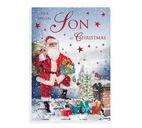 Piccadilly Greetings Group Ltd Royal Publishing C85452 Carte de Noël traditionnelle pour fils 22,9 x 15,2 cm