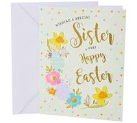 Piccadilly Greetings Group Ltd Royal Publishing C88377 Carte de Pâques Inscription Sister 20,3 x 15,2 cm