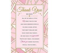 Piccadilly Greetings Heartfelt Wishes Carte de remerciement sentimentale - 22,9 x 15,2 cm - Édition royale, jaune