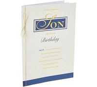Piccadilly Greetings Piccadilly Greetings Carte d'anniversaire traditionnelle pour fils, vert, 25,4 x 17,8 cm