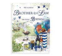 Piccadilly Greetings Regal Publishing C81064 Carte d'anniversaire pour beau-frère 20,3 x 15,2 cm