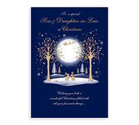 Piccadilly Greetings Regal Publishing C85583 Carte de Noël pour beau-fils et belle-fille 22,9 x 15,2 cm