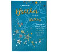 Piccadilly Greetings Regal Publishing Carte d'anniversaire moderne pour frère 22,9 x 15,2 cm