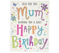 Piccadilly Greetings Regal Publishing Carte d'anniversaire moderne pour maman, gris, 20,3 x 15,2 cm