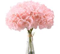 Piceioep Bouquet de mariée Hortensia Artificiel réaliste, Fleur d ' Aspect Naturel pour décoration de Mariage, Arrangement Floral, Fleurs de Mariage