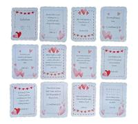 Piceioep Carte de poème romantique pour la saint-valentin, cartes de vœux faites à la main pour exprimer l ' amour, fournitures d ' anniversaire, salutations romantiques
