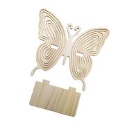 Piceioep Étagère Murale Artistique en Bois de pin, de Rangement pour décoration de la Maison, de jardinière, étagère Murale en Bois de pin en Forme de Papillon