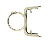 Piceioep Fermoir de multifonctionnel en forme de O de 12.5Cm, cadre de à la mode pour sacs et projets d ' accessoires élégants, cadre de en fer