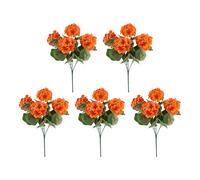 Piceioep Fleur de géranium Artificielle réaliste, 5/8 pièces, Simulation de Fleur de pommetier pour décoration de la Maison, Arrangements Floraux de Mariage en Soie