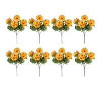 Piceioep Fleur de géranium Artificielle réaliste, 5/8 pièces, Simulation de Fleur de pommetier pour décoration de la Maison, Arrangements Floraux de Mariage en Soie