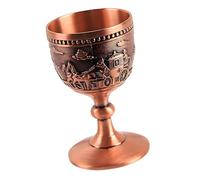 Piceioep Verre à shot à pied haut en alliage de zinc de qualité supérieure, gobelet à vin blanc élégant pour la vodka, les tequilas et la boisson alcoolisée, gobelet en métal russe
