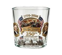 Piceioep Verre d ' artefact de pays de 250 ans look nostalgique pour boissons à cocktails ou verre d ' anniversaire de vitrine