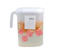 Pichet à boisson, pichet à thé glacé - Distributeur de bouilloire froide, pichet d'eau avec couvercle, carafe à eau pour réfrigérateur, distributeur de limonade domestique, carafe à boissons, 0,48