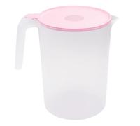 Pichet à Boissons Rose avec Poignée en Plastique 2000ml | Couvercle Facile à Ouvrir et Fermer, Ouverture Large, Usage Piscine ou Repas de Thanksgiving