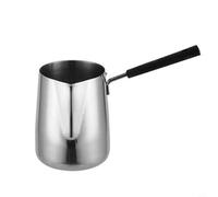 Pichet à café en acier inoxydable avec poignée ergonomique et bec verseur précis pour un versement fluide, plusieurs tailles 350 ml, 600 ml, 1000 ml, argent (1000 ml)