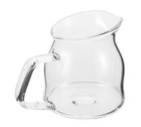 Pichet à Crème en Verre, Petit, Résistant à Chaleur pour Café et | Format Compact et Portable, Usage Bureau ou Voyage, Capacité Modérée, Style Élégant, Multi-usage