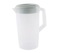 Pichet à eau en plastique de 2, 5 l avec couvercle, récipient pour pichet à jus de porte réfrigérateur bleu