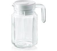 Viva Haushaltswaren Pichet à eau WAS 1772 050 – 0,5 L H 16 cm avec couvercle plastique – Lot de 12