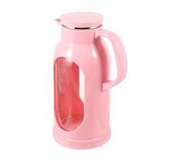 Pichet à Eau en Verre Transparent Grosse Capacité, Poignée Ergonomique | Acier Inoxydable, Ouverture Pratique, Usage Domestique, Teinte Rose, Service Simple, Format Généreux, Prise Facile