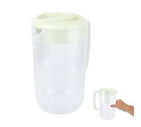 Pichet à Eau Froide en Plastique avec Couvercle 4000ml Vert | PP Transparent Gradué, Poignée Confortable et Large Ouverture, pour Maison ou Boutique de Thé