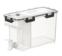 Pichet à eau grande capacité avec couvercle, robinet scellé pour réfrigérateur, thé aux fruits, boissons froides pour la maison