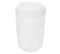 Pichet à Jus avec Couvercle Gradué 5000ml, Plastique Blanc