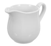 Pichet à Lait en Céramique 350ml, Versement Précis, Blanc | Usage Polyvalent pour Café, Sauce et Salade, Prise en Main Confortable, Style Élégant, Réunions