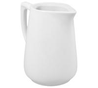 Pichet à Lait en Céramique 500ml Poignée pour Sauce | Blanc, Forme Élégante et Délicate, Facile à Nettoyer, Usage Café, Salade, Crème et Beurre Chaud