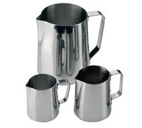 Pichet à Lait en Inox Poli 2 Litres - Olympia - Gris - Capacité 77 onces