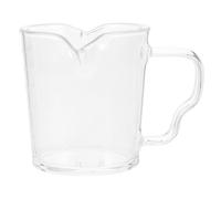 Pichet à Lait en Verre Transparent 150ml Bec Verseur et Graduations | Mesure Pratique, Écoulement Contrôlé, pour Sauces et Sirop, Usage Café, Bar et Service à Domicile