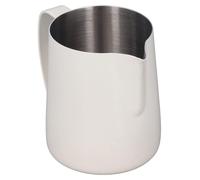 Pichet à mousser le lait, 450 ml, en acier inoxydable, couleur beige